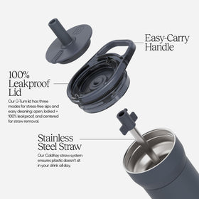 BrüMate Leap 12oz silicone sleeve protects the tumbler from dents.