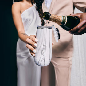 BrüMate Champagne Flute durable stainless steel construction for long-lasting celebrations.