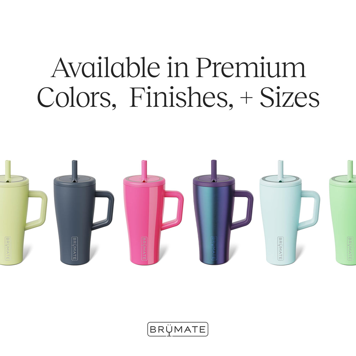 BrüMate Era stainless steel ColdKey straw reduces plastic use