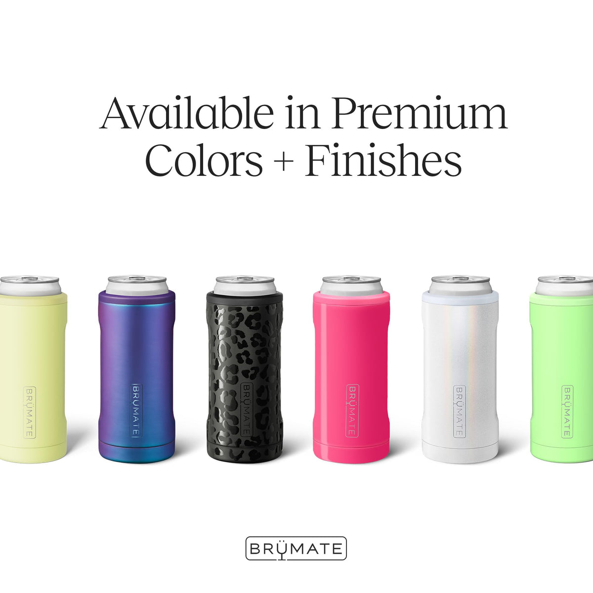 BrüMate Hopsulator Slim insulated stainless steel design maintains chill longer.