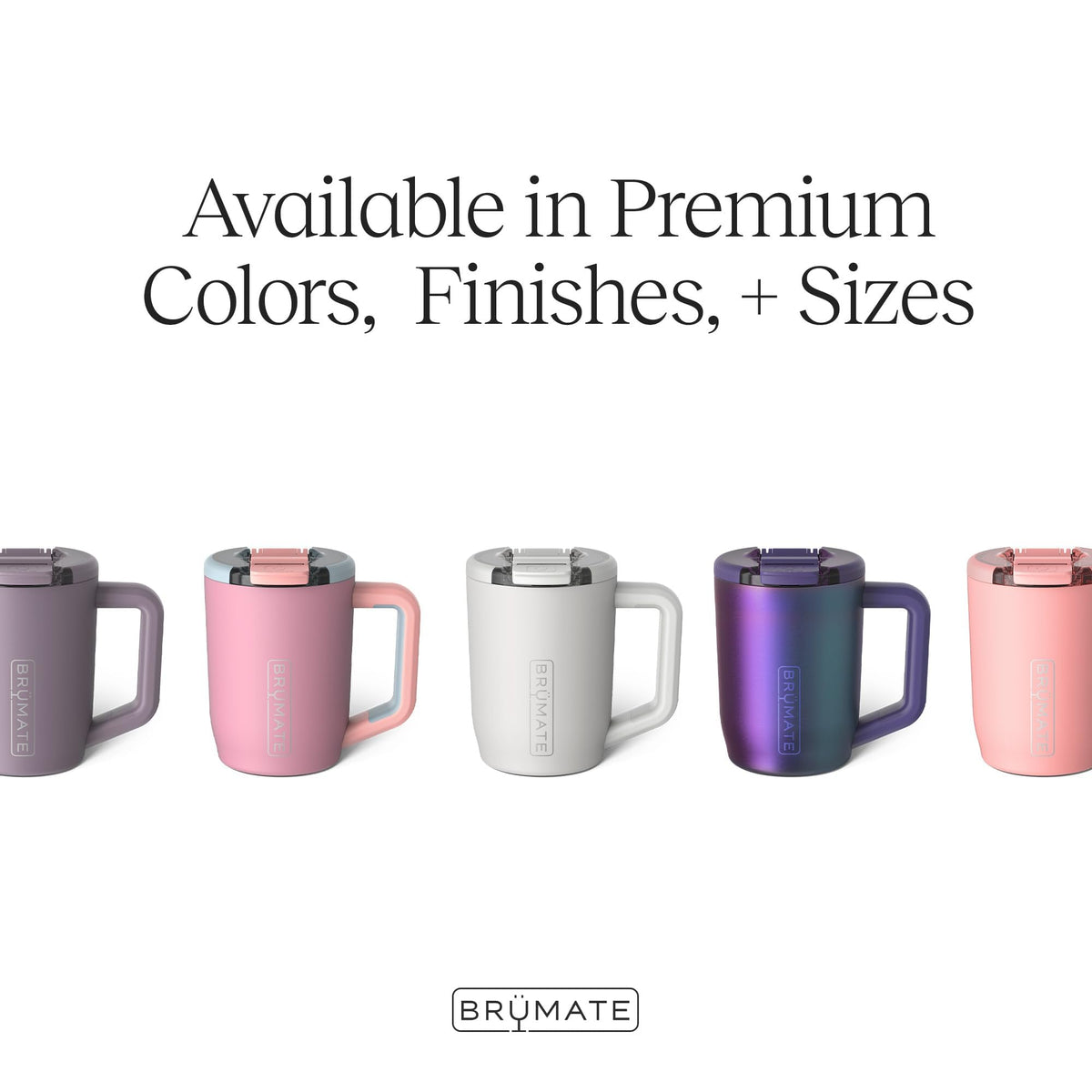 BrüMate Müv insulation keeps beverages hot or cold until the last drop.
