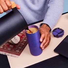 BrüMate Strova silicone sleeve protects against dents and enhances grip.