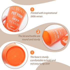 Brvcdh 16-ounce plastic coffee cups with lids ideal for travel and everyday beverages.