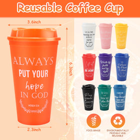 Brvcdh colorful Bible verse tumbler close-up showing vibrant print and sturdy lid.