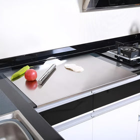 bscsqld cutting board in use with meat and vegetables.