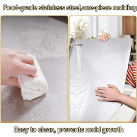 bscsqld cutting board meat prep on sturdy stainless surface