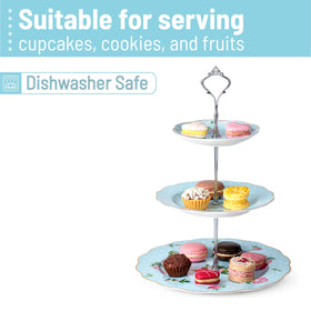 BTaT 3-tier stand assembled quickly for party-ready presentation.