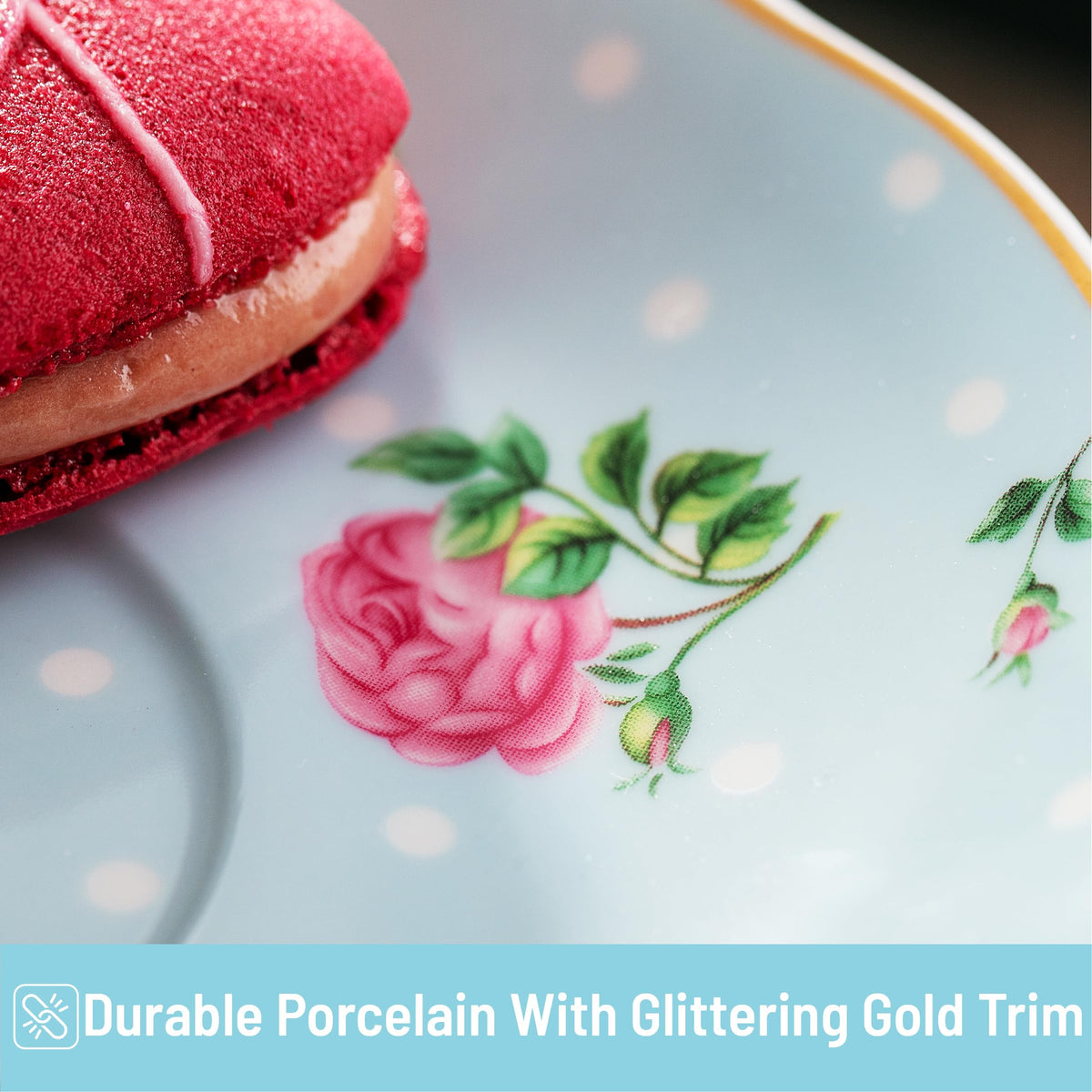 BTaT porcelain dessert stand elevates table styling for cupcakes and pastries.