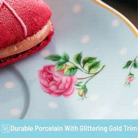 BTaT porcelain dessert stand elevates table styling for cupcakes and pastries.