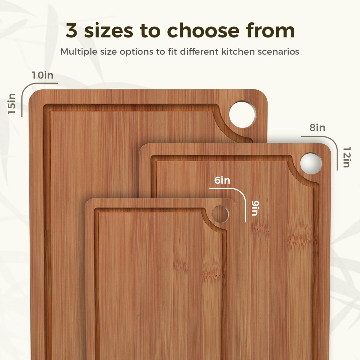 BTHW large board with side handles for easy transport and serving.