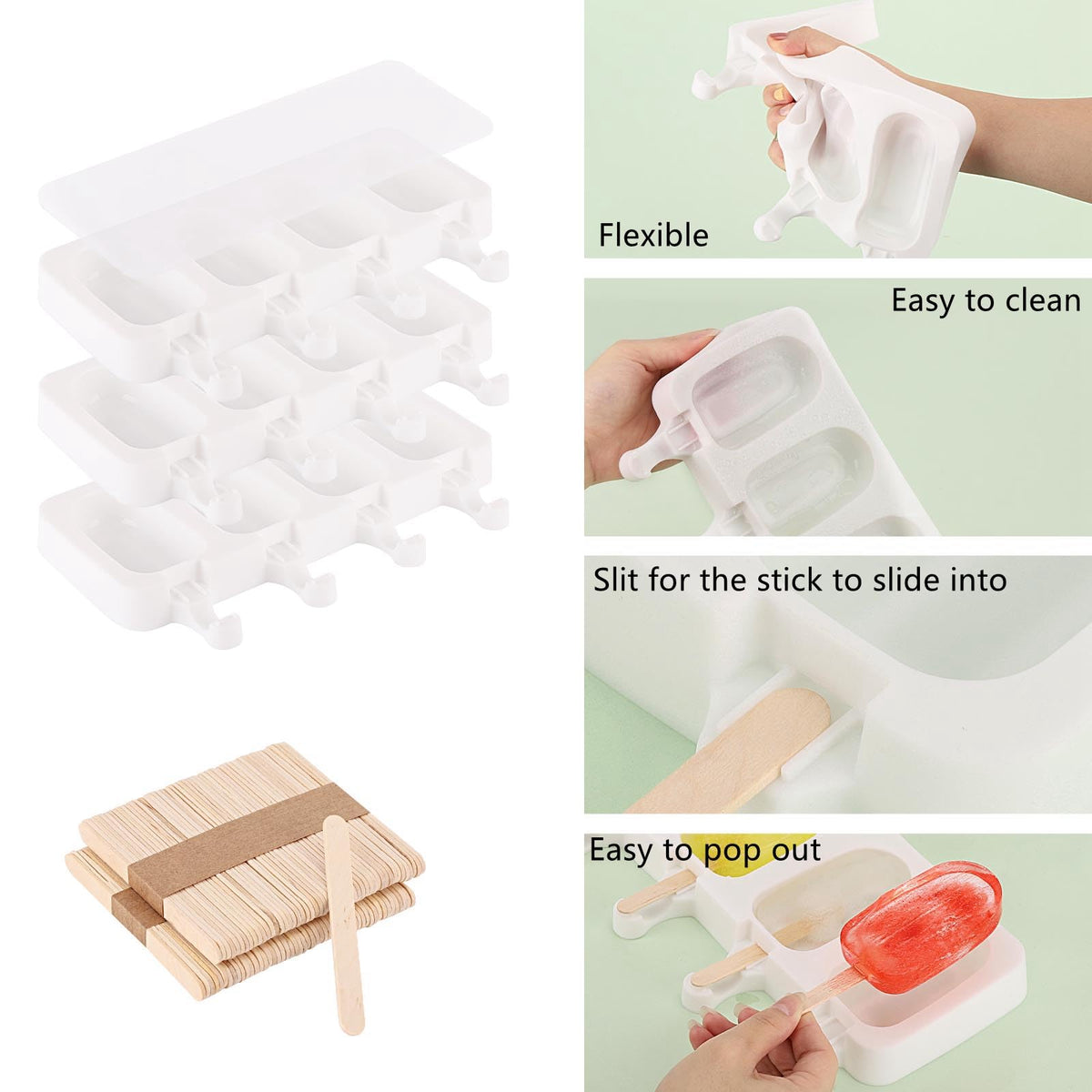 BTYMS BPA-free silicone molds for safe family treats.