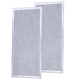 BUBOSPER grease filter under a microwave, ready for installation.