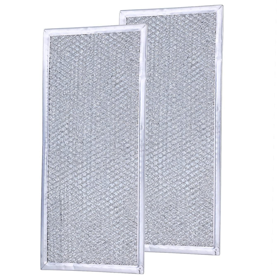 BUBOSPER grease filter under a microwave, ready for installation.