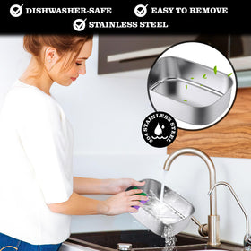 Buddew dishwasher-safe label showing easy cleaning.