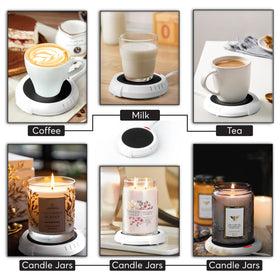 Bulk Paradise candle warmer front view showing a sleek black design.