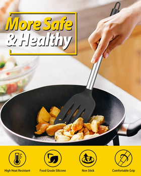 BundlePro solid spatula provides sturdy turning and scraping