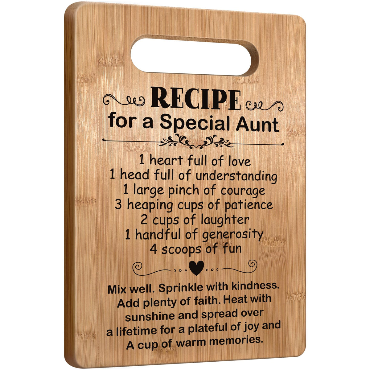 Busy Gaming Life cutting board aunt gift on counter for family meals