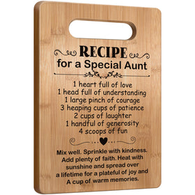 Busy Gaming Life cutting board aunt gift on counter for family meals