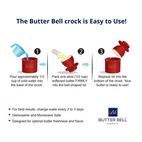 Butter Bell Countertop Elegance complements modern and traditional kitchens.