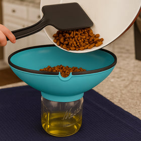 BUUBLE can-jar attachment demonstrates fast grease separation without drips.