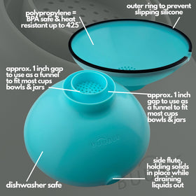 BUUBLE compact storage fits easily in a drawer for space-saving use.