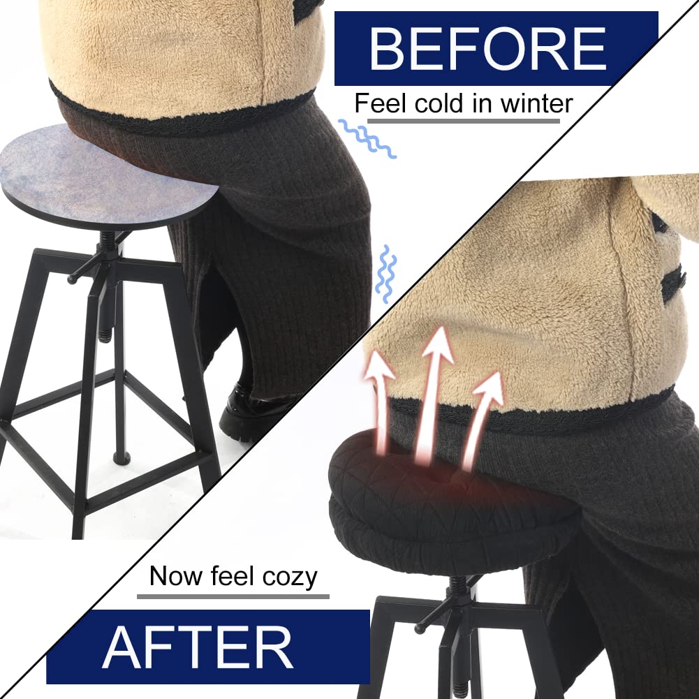 BUYUE round bar stool cushion placed on a kitchen bar