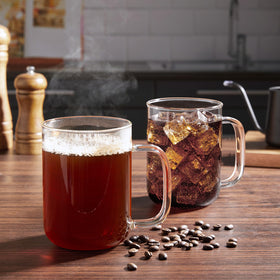 BWODYAY multipurpose 24oz glass mug for tea or coffee
