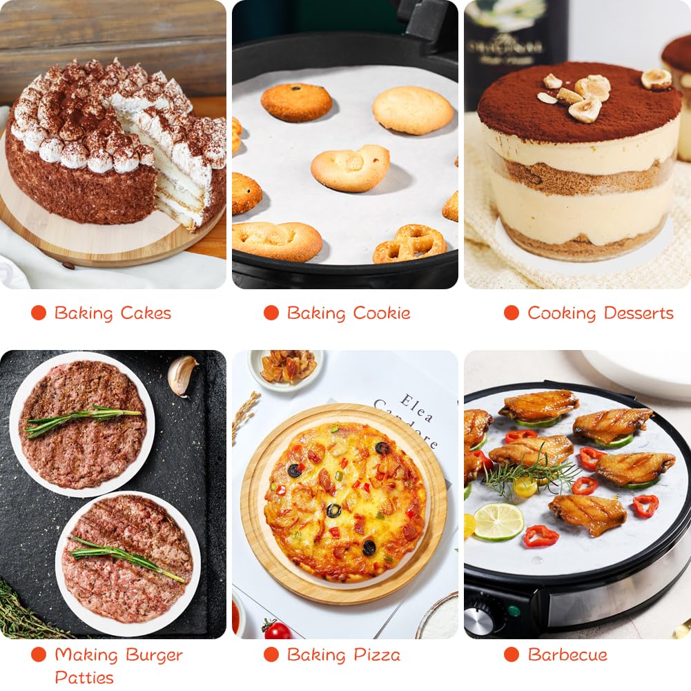 BYKITCHEN multi-use parchment rounds for cookies, cheesecake, meat, and more.