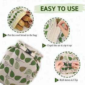 BYTTME beeswax bread bag easy-clean interior design