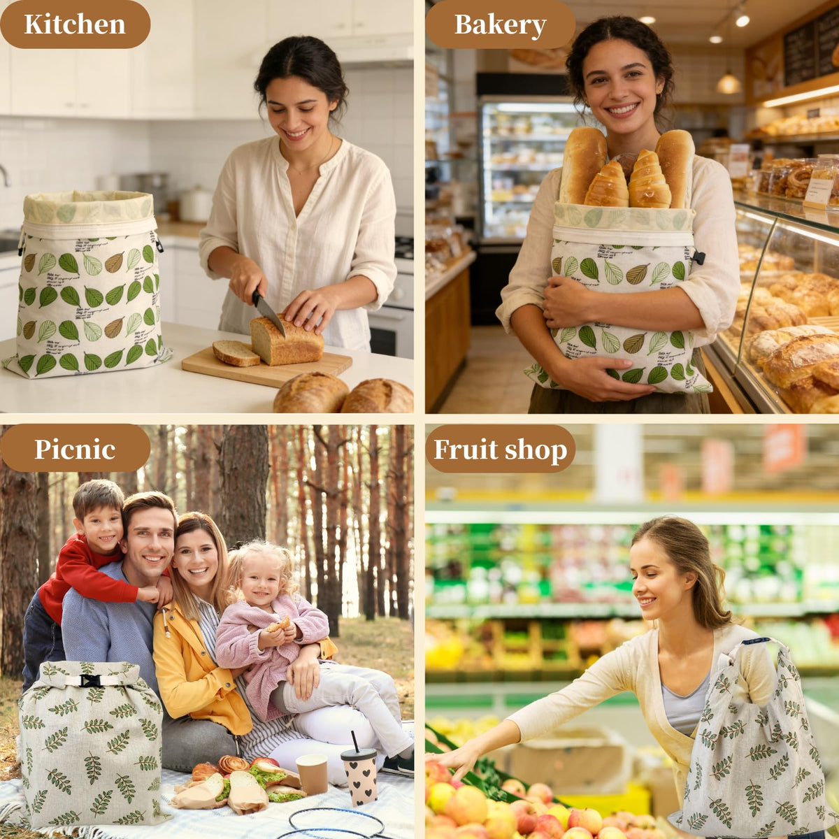 BYTTME beeswax bread bag freezer-safe option for long-term storage