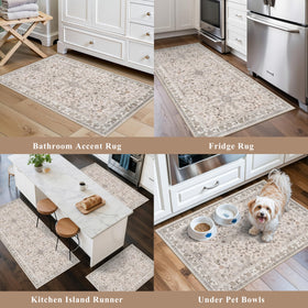 BYYVOO kitchen rug 2x3 near sink with pet-friendly design