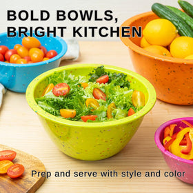 bzyoo Confetti bowls dishwasher-safe: easy cleanup after meals