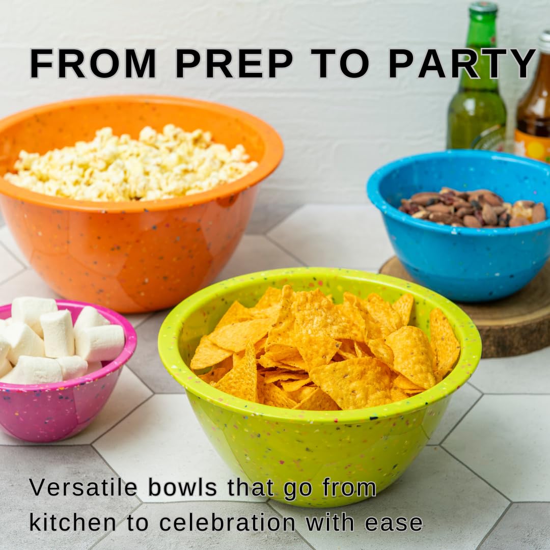 bzyoo Confetti bowls stacked: space-saving design keeps cabinets tidy