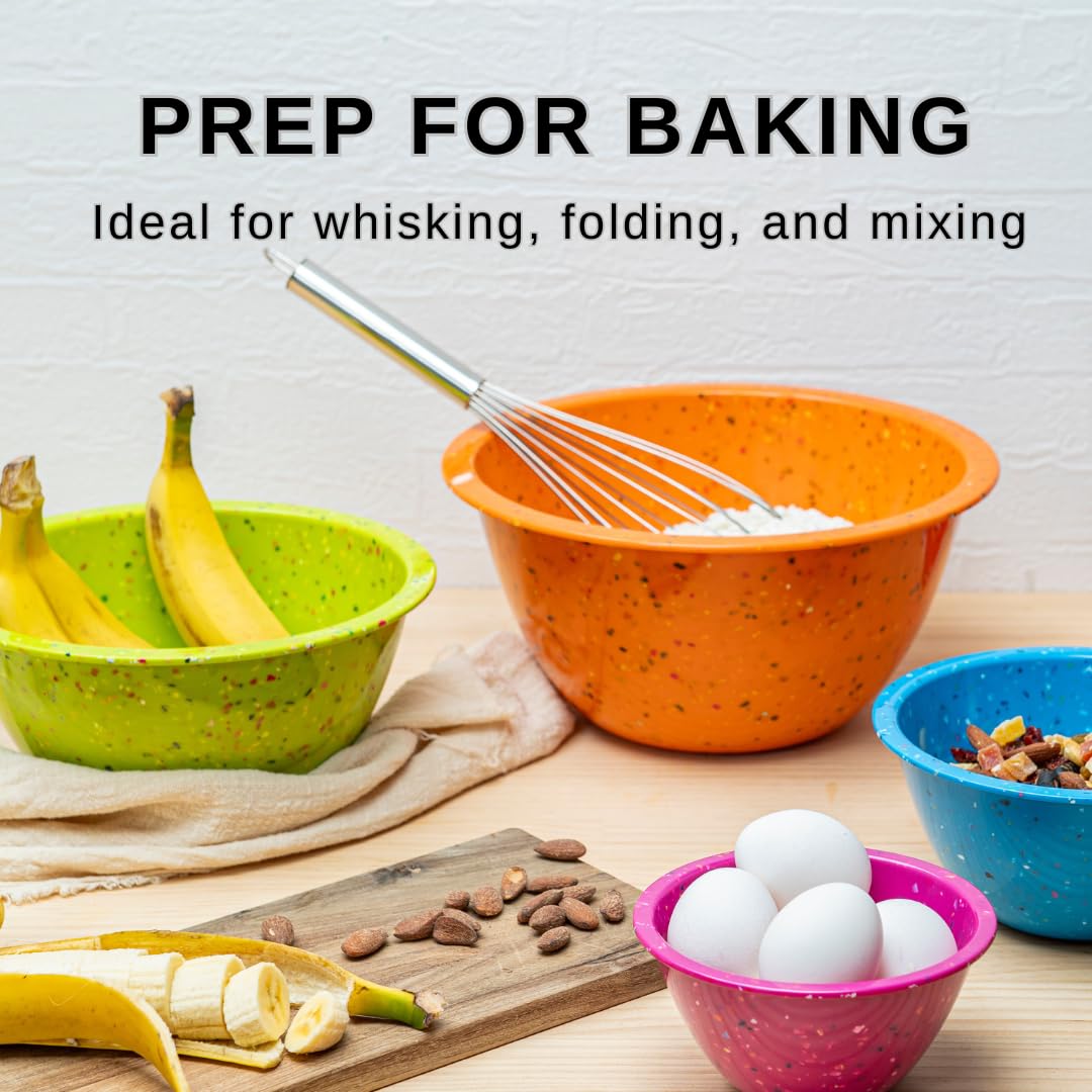 bzyoo Confetti nesting bowls 1.25qt: compact set for everyday prep
