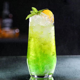 Cadamada highball glass versatile for wine, water, and cocktails.
