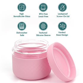 Cafezi eco-friendly reusable glass container reduces plastic waste.
