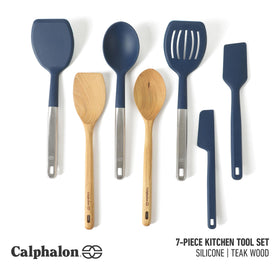 Calphalon Prime silicone turner smoothly flips food on cookware