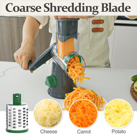 Cambom coarse blade ready for large shreds on cheese