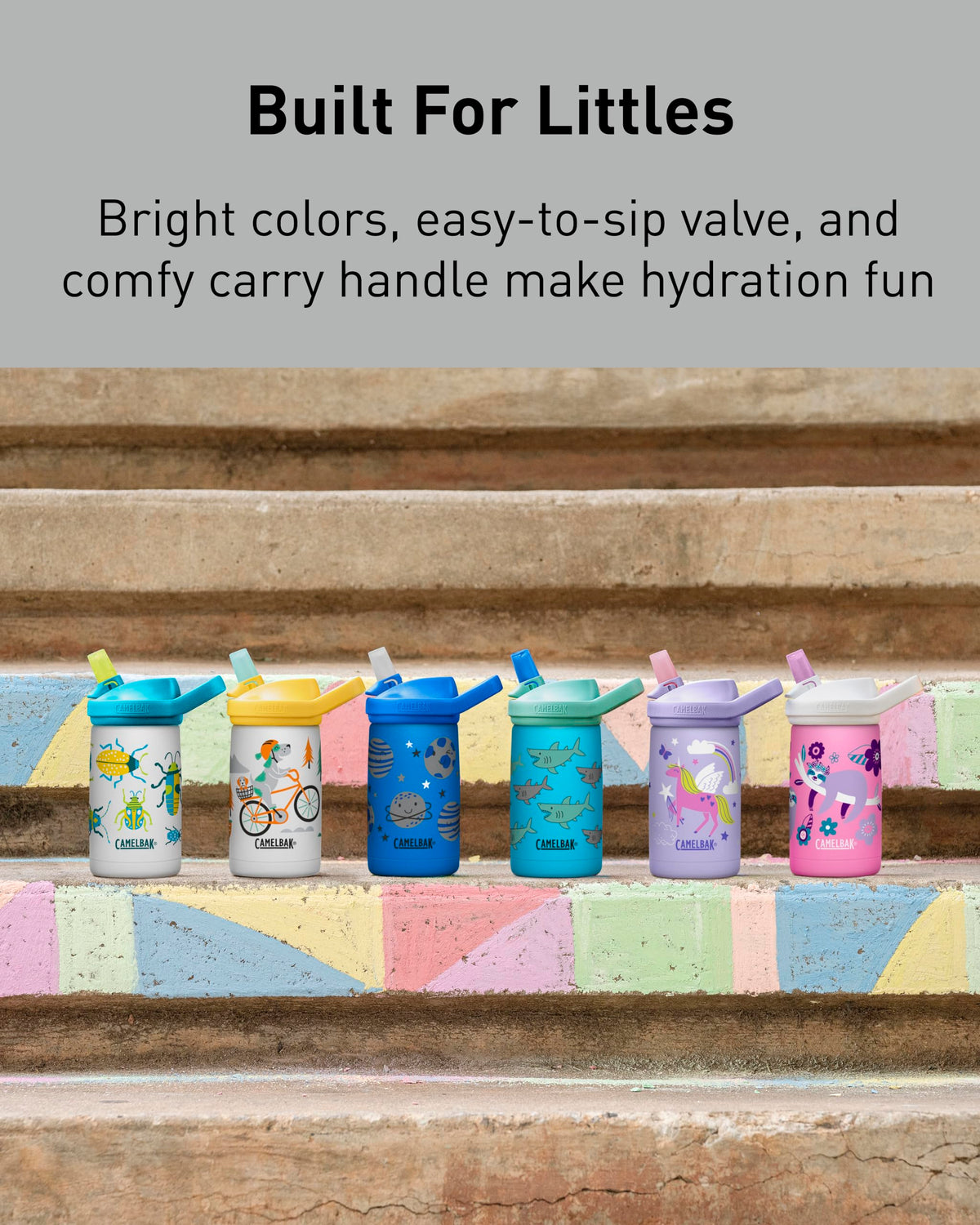 CamelBak Eddy+ Kids dishwasher-safe bottle for quick, hygienic cleanup.