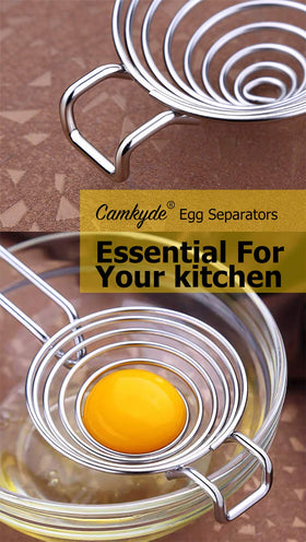 Camkyde egg separator set of two for versatile kitchen use.