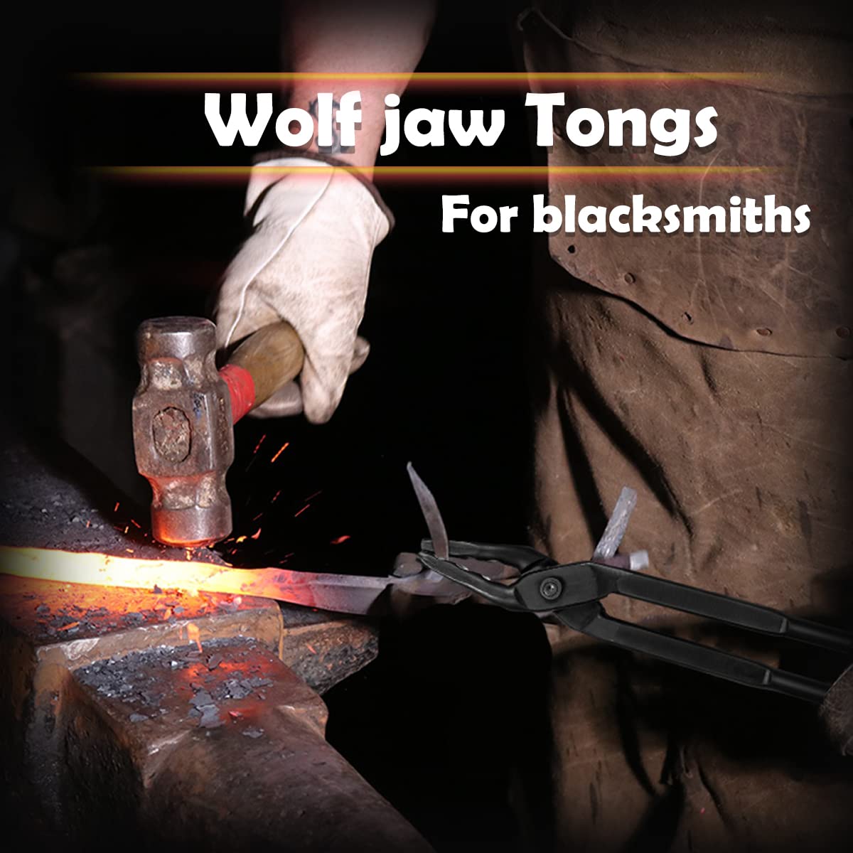 Camoo Wolf Jaw tongs ideal for professional use in metalwork