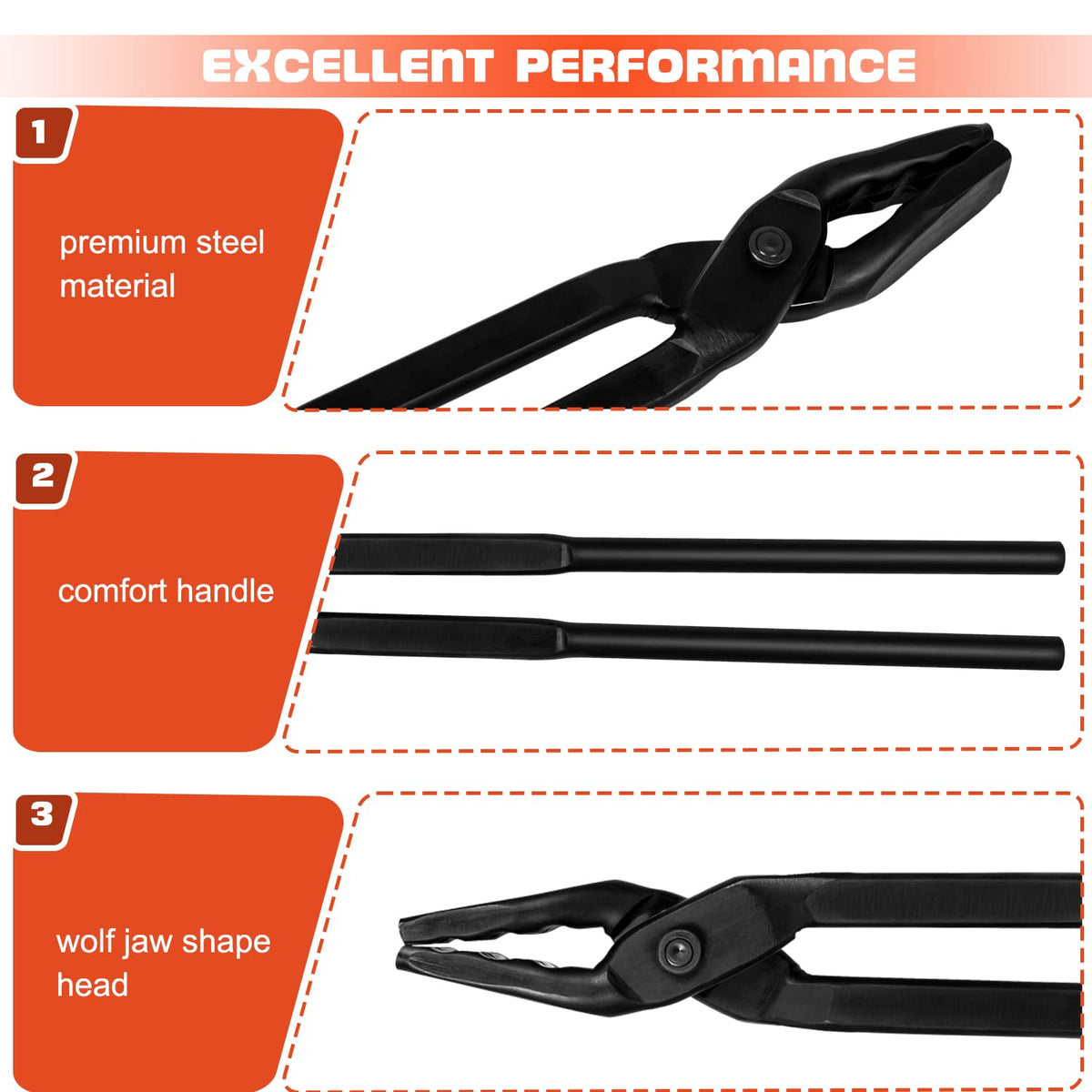Camoo Varied Stock Grip tongs clamp different stock sizes securely for versatile projects.