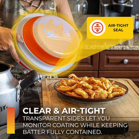 CanCooker Batter Bowl XL user-friendly for even coating across proteins.