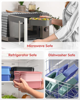 Canfanni Bento Box microwave and dishwasher safe for easy reheating and cleaning