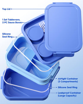 Canfanni Ocean Blue insulated lunch bag keeps meals fresh on the go