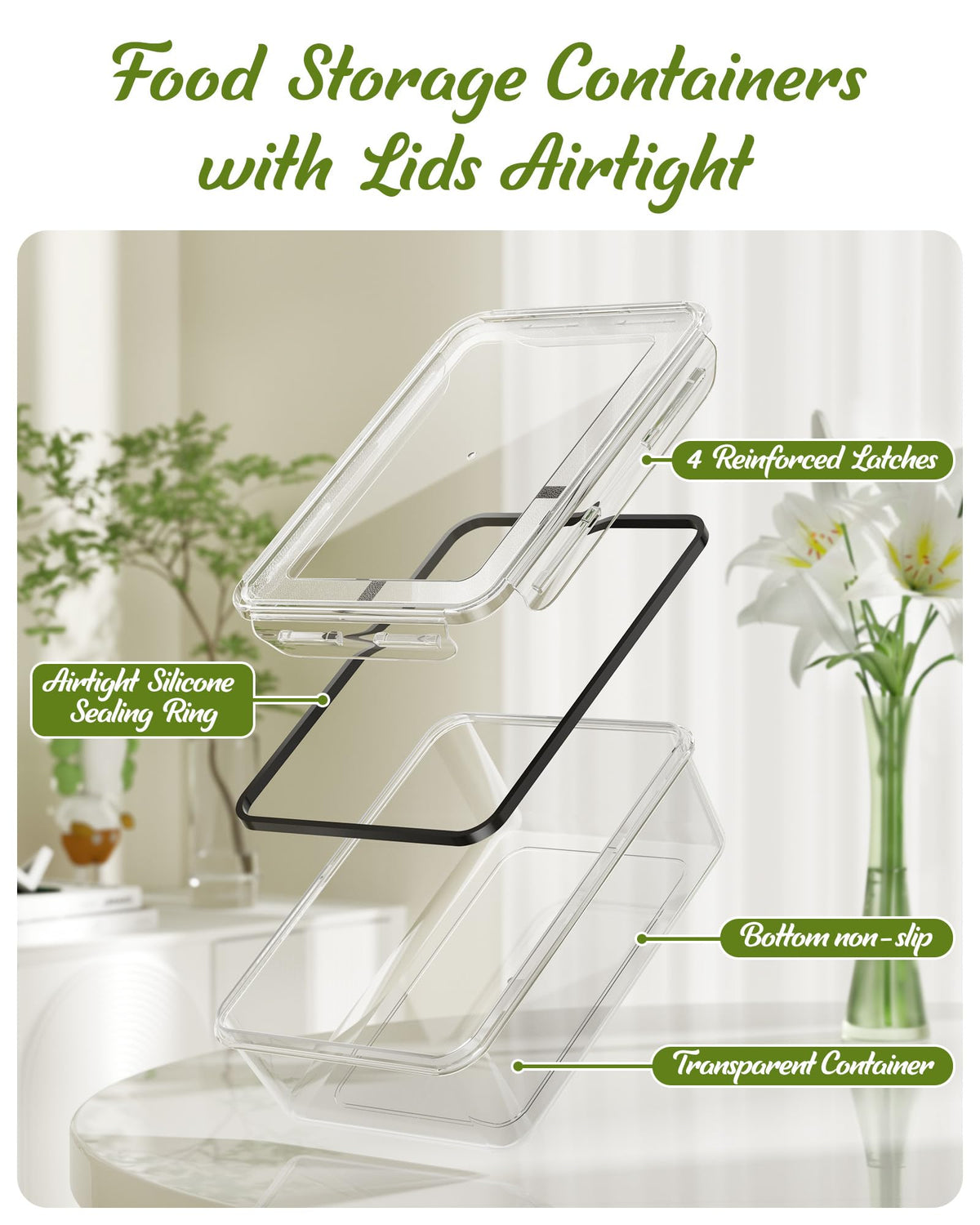 Canfanni leak-proof lids with silicone seals prevent spills during transport.