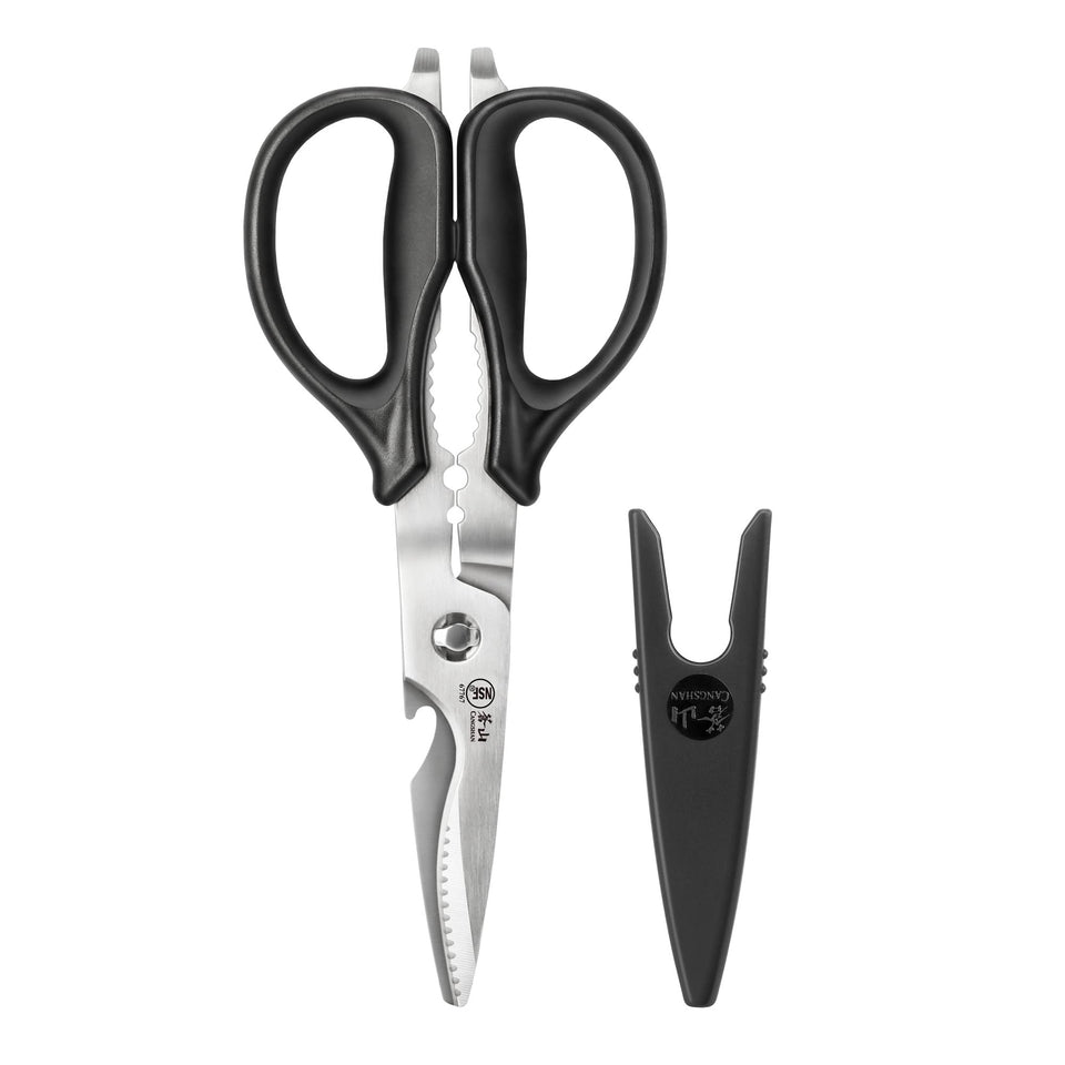 Cangshan 503343 heavy-duty shears with closed blades for stable, precise cutting