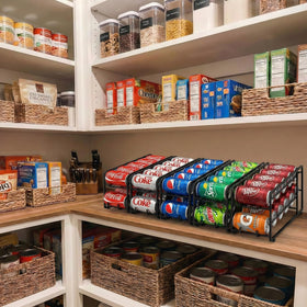 CANYAVE stackable rack ready for fridge use, saving cabinet space
