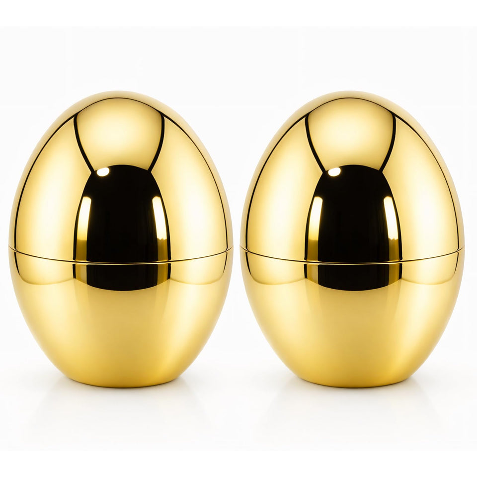 CAOXIAOXUYAO jumbo gold Easter egg 8-inch front view for standout Easter hunts