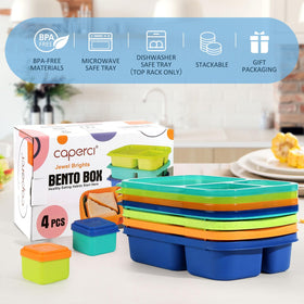 Caperci lunchbox dishwasher-safe top shelf for simple cleanup.